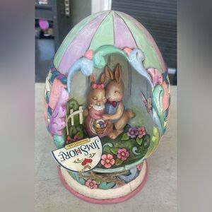 Jim Shore spring love egg diorama